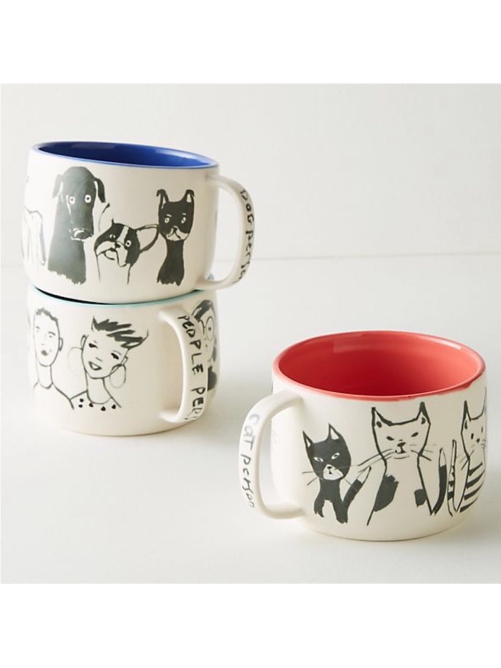 Anthropologie My Kinda of Person Cat Person Mug